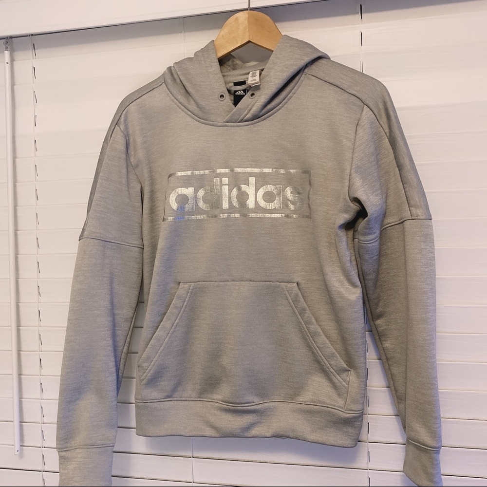 Adidas Gray Hoodie in Small